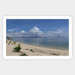 tropical beach view Sticker